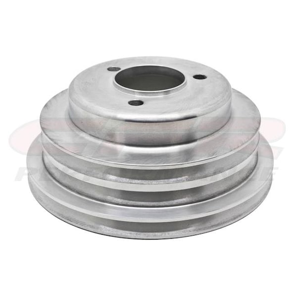 Cfr Performance HZ-8845-POL Long Aluminum Crank Pulley, 3 Groove -Polished for 1969-85 Chevy Big Block HZ-8845-POL - main